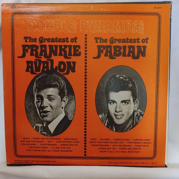 Vintage Double Dynamite - The Greatest Of Frankie Avalon / Fabian [CD2041] LP 12 - Picture 2 of 2